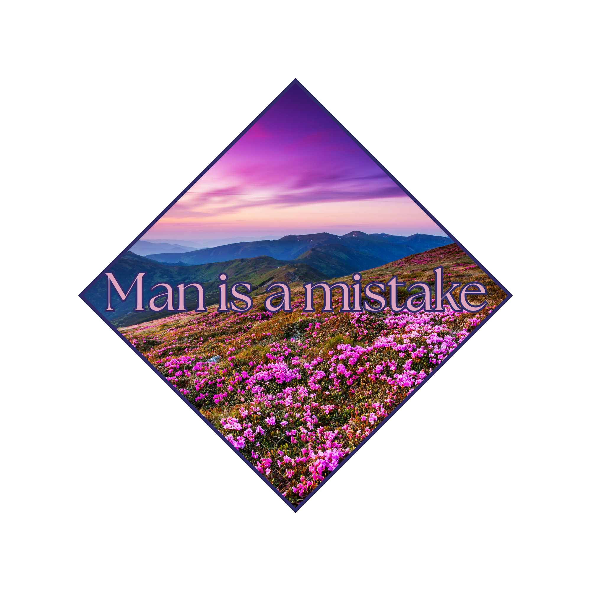 2" Sticker - Man is a mistake