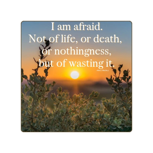 2" Sticker - I am afraid of wasting life