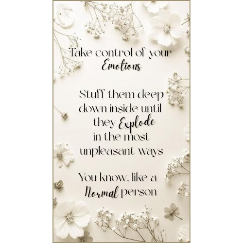 3" Sticker - Take control of your emotions
